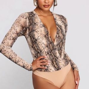STYLISH VIXEN SNAKE PRINT BODYSUIT🐍